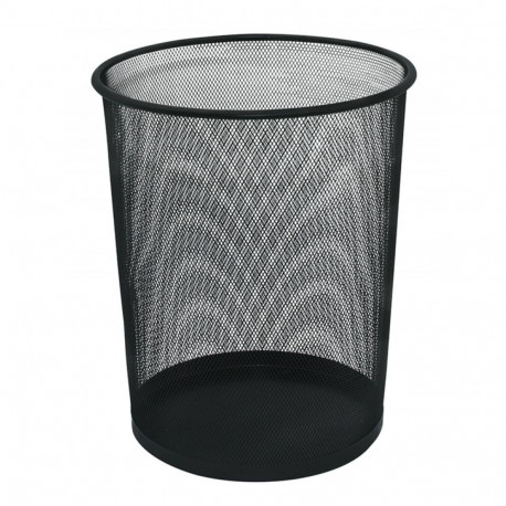 Paberikorv 19L, must metall võrk, 29,5x24x34cm, Q-Connect