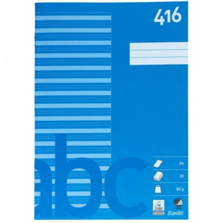 Koolivihik 416, A4, 16 joonegruppi, 20 lehte Bantex