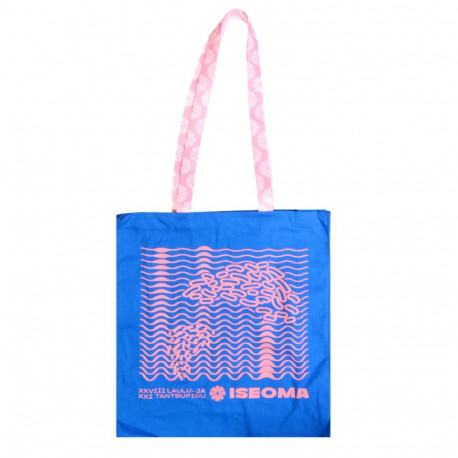 SOKISAHTEL ISEOMA 2025 laulu- ja tantsupeo roosa mustriga riidest kott 425