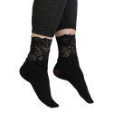 SOKISAHTEL AMOONA musta värvi pitsäärega õhukesed sokid 444 SOKISAHTEL AMOONA musta värvi pitsäärega õhukesed sokid 444