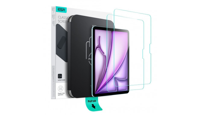SZKŁO HARTOWANE ESR ULTRAFIT TEMPERED GLASS 2-PACK IPAD AIR 11” 6 / 7 / 2024-2025 CLEAR