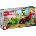 LEGO Spidey Spini ja Electro dinosaurusesõidukite tagaajamine LEGO Spidey Spini ja Electro dinosaurusesõidukite tagaajamine