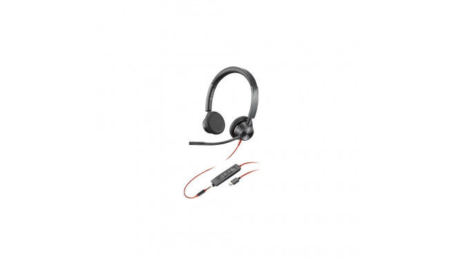 POLY Blackwire 3325 Wired Headset, USB-C, Black