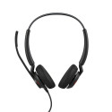Jabra Engage 40 MS Stereo Inline Link Wired Headset, USB-A, Black