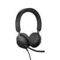 Jabra Evolve2 40 SE UC Stereo Wired Headset, USB-A, Black