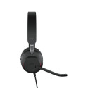 Jabra Evolve2 40 SE UC Stereo Wired Headset, USB-C, Black