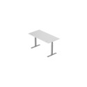 Adjustable Height Table Up Up Thor Gray, Table top L White