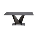 Söögilaud Modig, must/grafiit