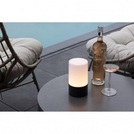Lamp Tubu, must/valge