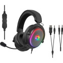 CONUX RGB Stereo Gaming Headset - for PC/PS5/PS4/Xbox SeriesX/S/Switch/OLED/Lite , black