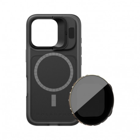 PolarPro komplekt LiteChaser iPhone 16 Pro BaseCase + VND 3-5 filter, must