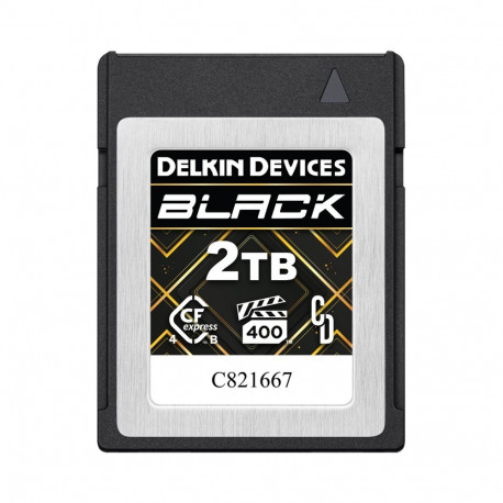 Delkin CFexpress mälukaart 4.0 Type B R3700/W3220 (VPG400) 2TB, must