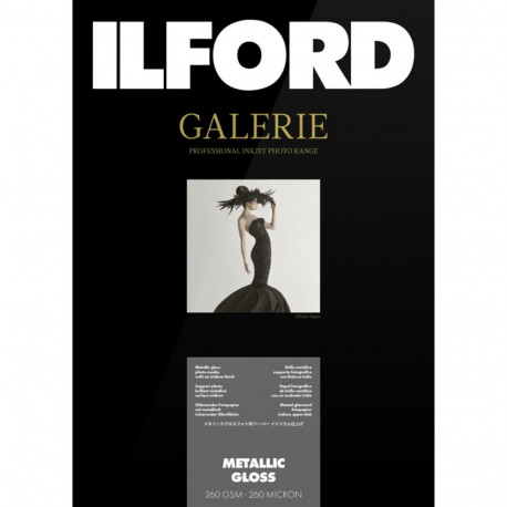 Ilford fotopaber Galerie Metallic Gloss 260g A2, 25 lehte