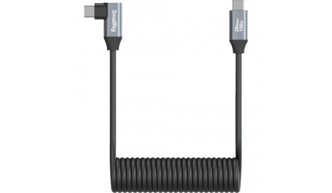 SmallRig andmekaabel 4792 USB-C sirge USB-C nurgaga spiraalne