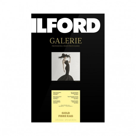 Ilford fotopaber Galerie Gold Fibre Rag 270g A4 100 lehte