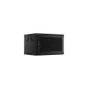 Lanberg WF01-6406-23B rack cabinet 6U Wall mounted rack Black