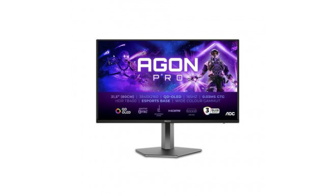 AOC AGON PRO AG326UD computer monitor 80 cm (31.5&quot;) 3840 x 2160 pixels 4K Ultra HD QD-OLED 