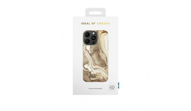 iDeal of Sweden Printed Case iPhone 14PM Golden Sand Marble