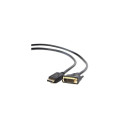 Gembird CC-DPM-DVIM-3M video cable adapter DisplayPort DVI Black