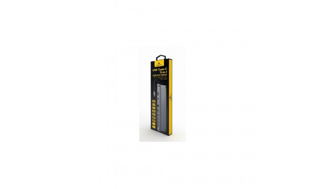 Gembird A-CM-COMBO11-01 laptop dock/port replicator Wired USB 3.2 Gen 1 (3.1 Gen 1) Type-C Grey