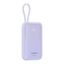 CANYON power bank OnPower 101 built-in cable 10000 mAh PD22.5W Purple