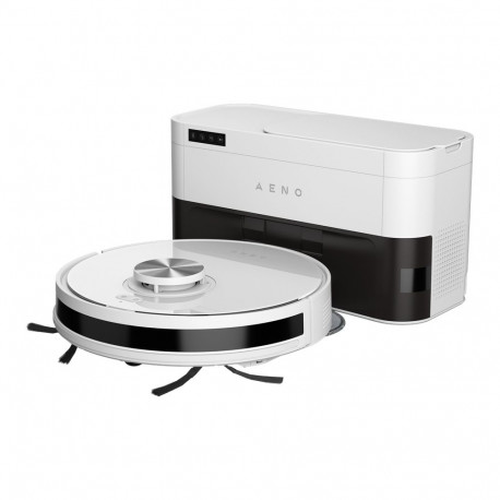 Robot Cleaner w/Dust Collector, white, 2in1 and dust tank, 4000pa, 3200mAh battery