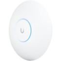 Ubiquiti U7-Pro-Max Ceiling-mounted WiFi 7 AP with 8 spatial streams, 6 GHz support, and a dedicated