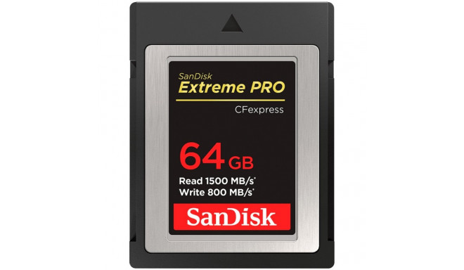 SanDisk mälukaart CFexpress Type B 64GB Extreme PRO 1500/800MB/s