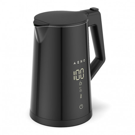 AENO EK7S Smart Electric Kettle, Wi-Fi, 1.7L, Temp Control, Strix, Black