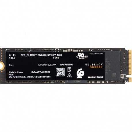WD Black SN850X 4 Tt M.2 NVMe -SSD-kovalevy