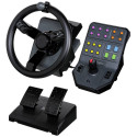 Logitech Saitek Farm Sim Controller -töömasina rool, pedaalid ja külgpaneeli juhtseade