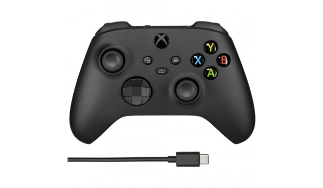 Microsoft Xbox -langaton ohjain + Windows-kaapeli, musta, -peliohjain