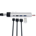 Satechi USB Type-C Pro Hub 4K HDMI and Ethernet -adapteri, Silver