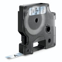 Dymo D1 teip 9 mm x 7 m, must läbipaistval taustal