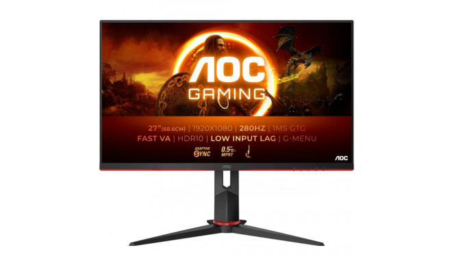 LCD Monitor|AOC|27G2ZN3|27"|Gaming|Panel VA|1920x1080|16:9|280 Hz|Matte|1 ms|Speakers|Tilt|Colour Bl