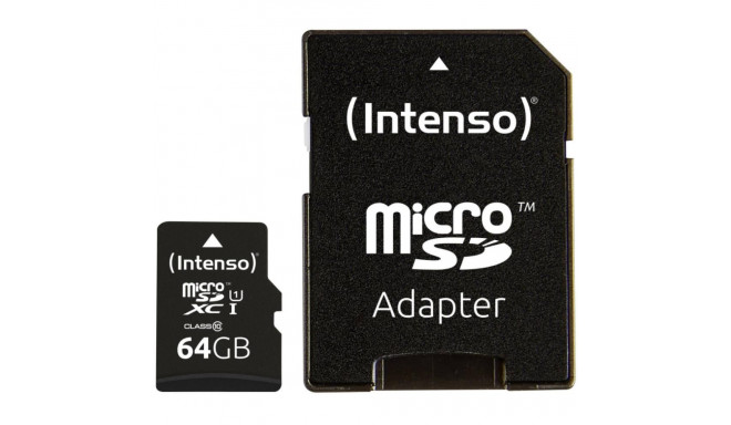 MEMORY MICRO SDXC 64GB C10/W/ADAPTER 3433490 INTENSO
