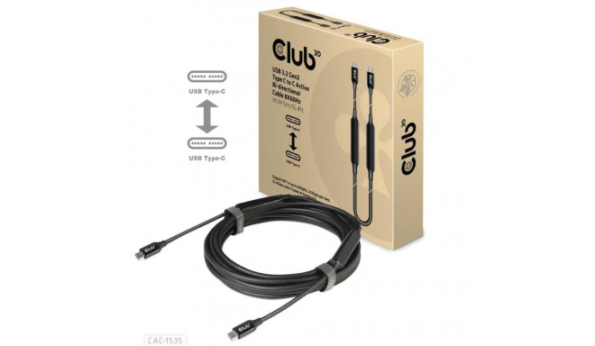 CABLE USB-C TO USB-C 5M/M/M CAC-1535 CLUB3D