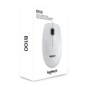 Logitech hiir B100, valge (910-003360)