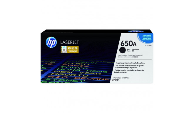 "HP original Colour LaserJet CE270A Toner cartridge black standard capacity 13.500 pages 1-pack"