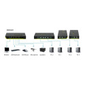 "KVM Switch 4-Fach | VGA + 2xUSB + Audio LevelOne"