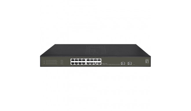 "Switch 16x GE GES-2118P 2xGSFP 19"" 230W 16xPoE+"