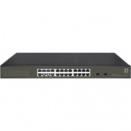 "Switch 24x GE GES-2126 2xGSFP 19"" Hilbert"