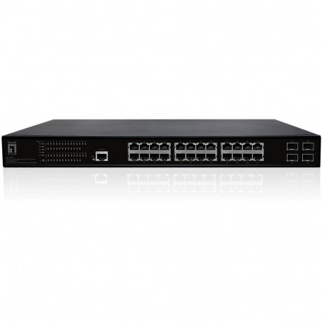 "Switch 28xPort GEP-2861 4xGSFP 19"" 390W 24xPoE+"