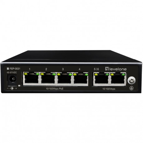 "Switch 6x FE FEP-0631 60W 4xPoE+"