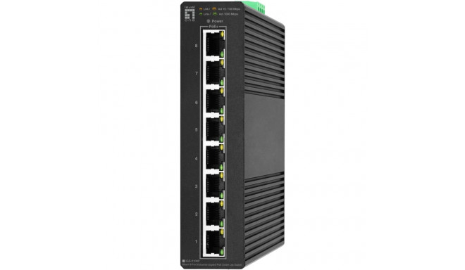 "Switch 8x GE IGS-2108P 8xPoE Outputs schwarz"
