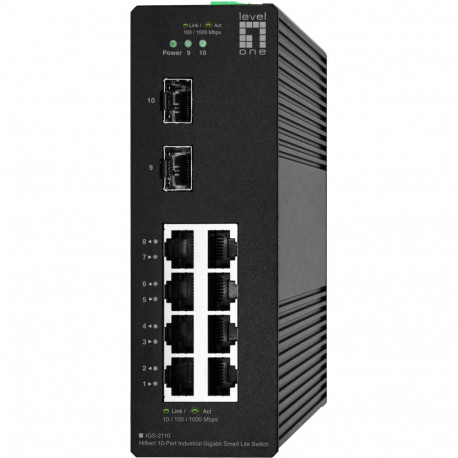 "Switch 10x GE IGS-2110 2xSFP. 8xRJ45 Ports sw"