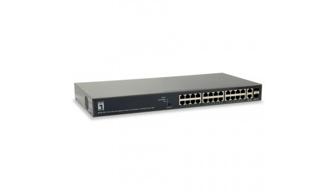 "Switch 26x GE GEP-2651 2xGSFP 19"" 185W 24xPoE+"