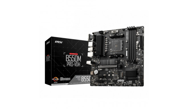 "MSI B550M Pro-VDH (B550.AM4.mATX.AMD)"