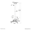 "Neomounts BDH Höhe 114.5cm schwarz Max.35kg"
