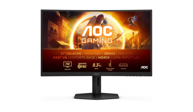 "AOC 68,6cm (27"") C27G4ZXU 16:09 2xHDMI+DP+USB Curved bl/gr"